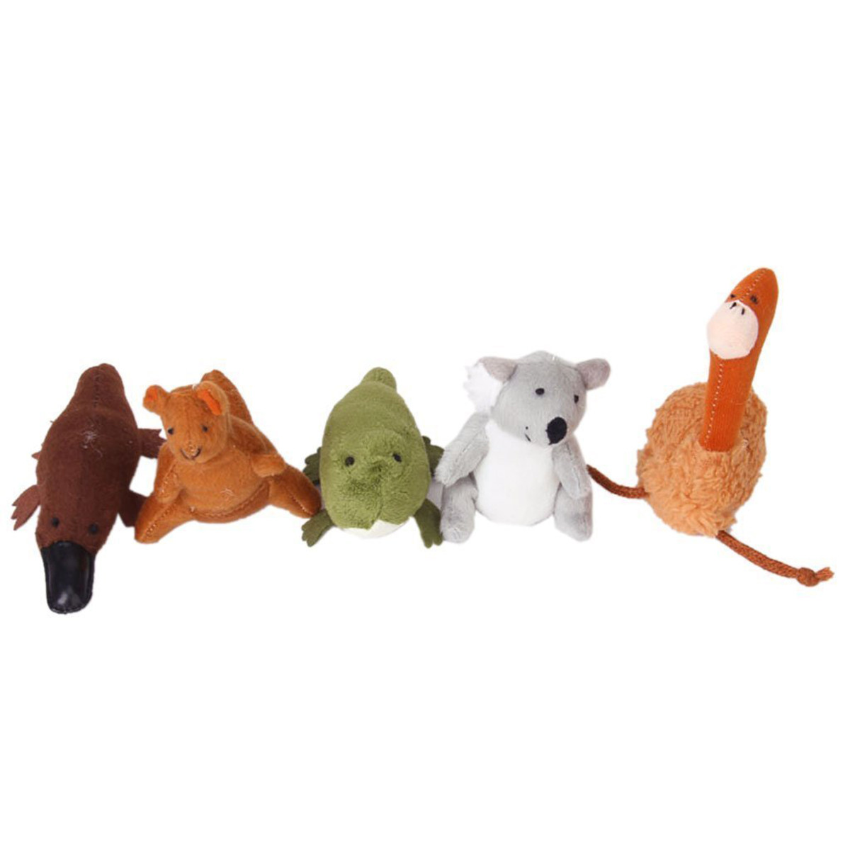 Kids Education In Australia - 5Pcs Australia Animal Finger Puppets Set