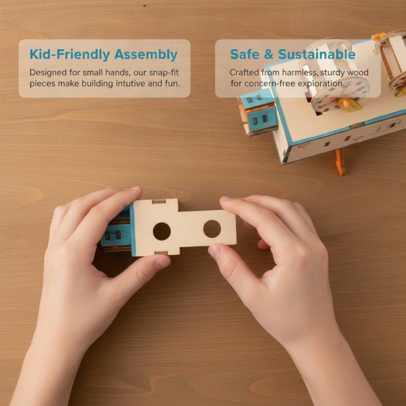 Kids Education Film - 1 Set Wooden Film Projector DIY