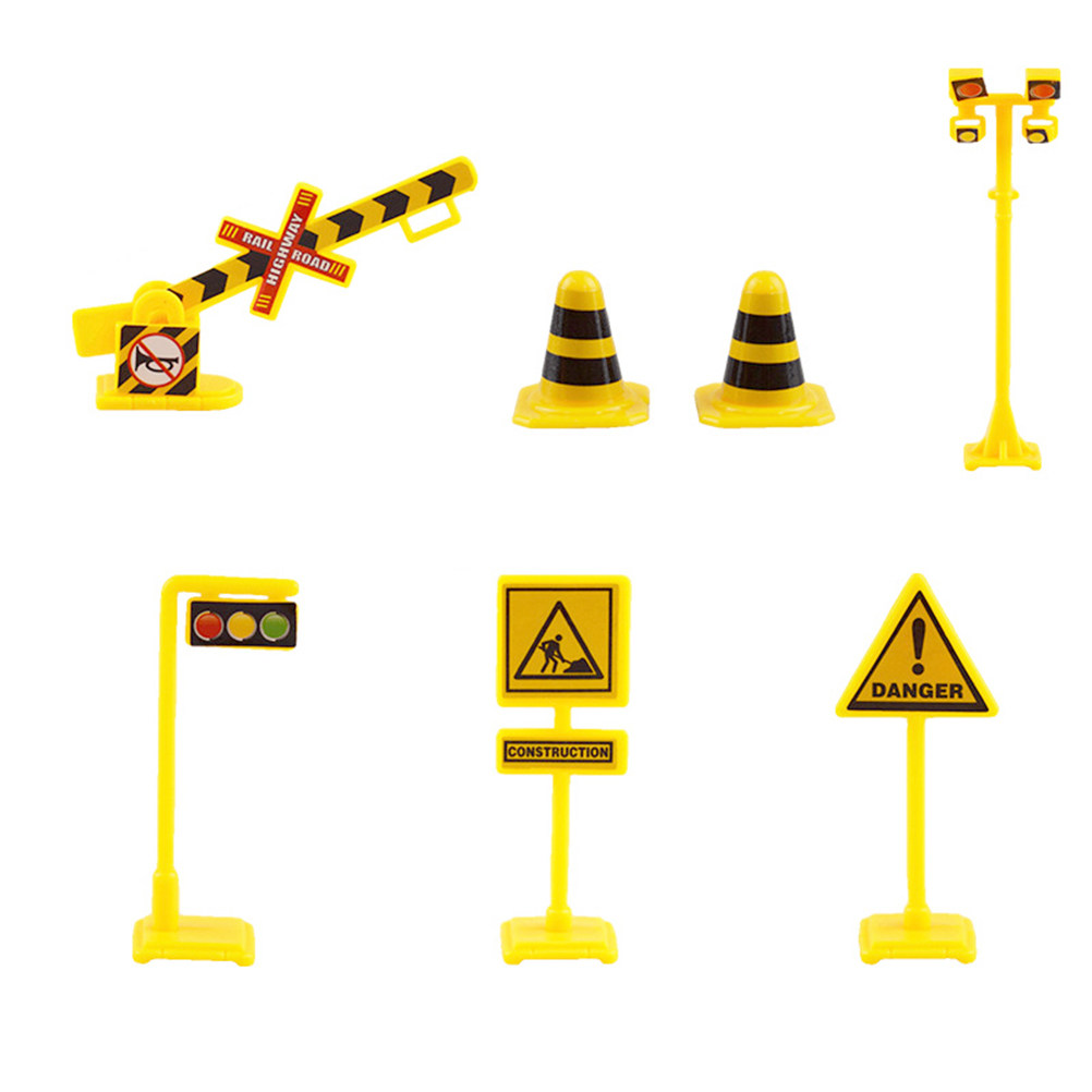 Kids Education Logo - 63Pcs Traffic Signs Learning Kit for