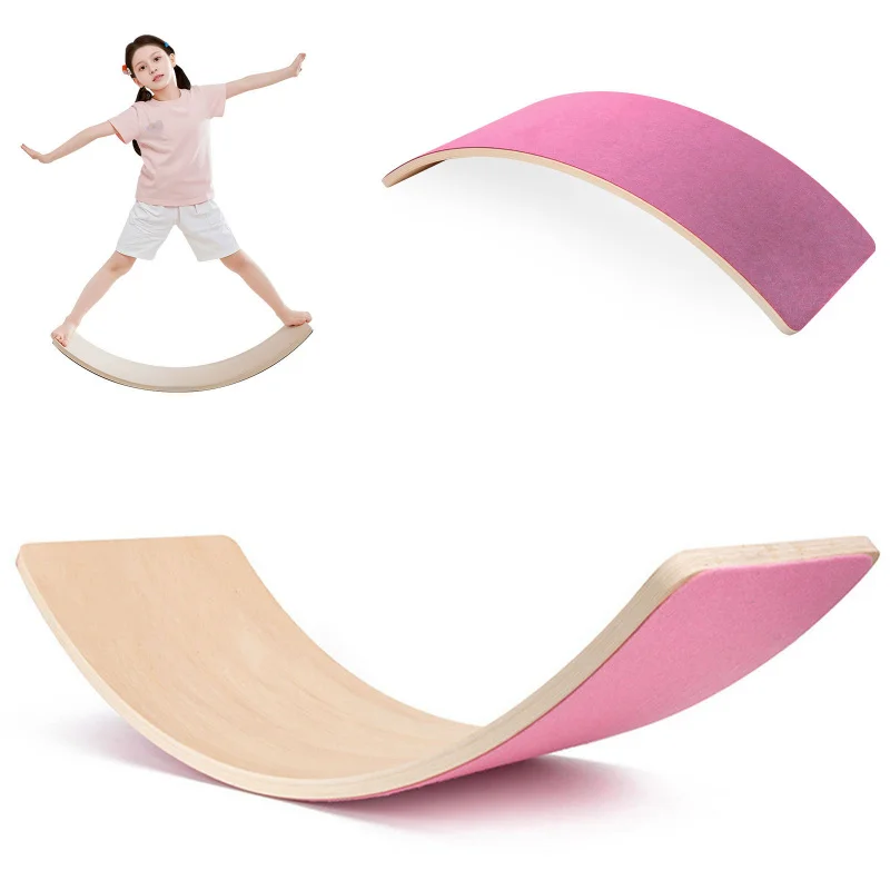 Wooden Rainbow Balance Board f - Kids Yoga Education ulasan dan harga