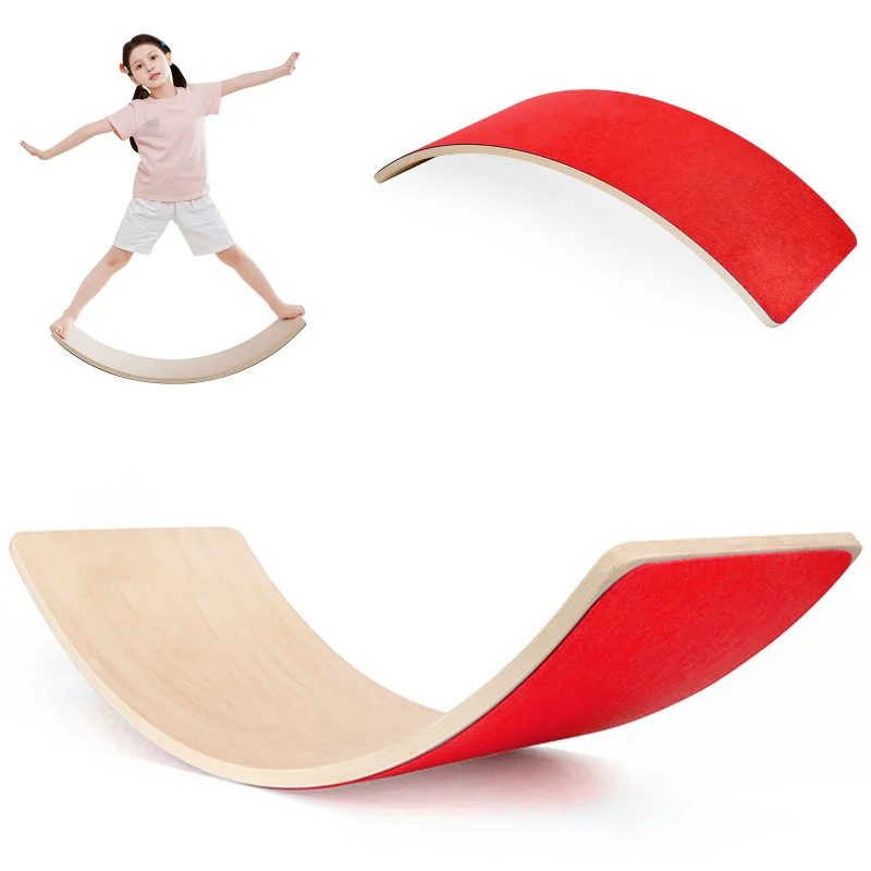 Wooden Rainbow Balance Board f - Kids Yoga Education ulasan dan harga