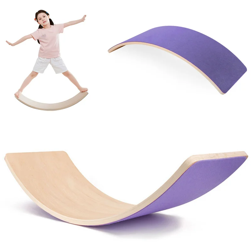 Wooden Rainbow Balance Board f - Kids Yoga Education ulasan dan harga