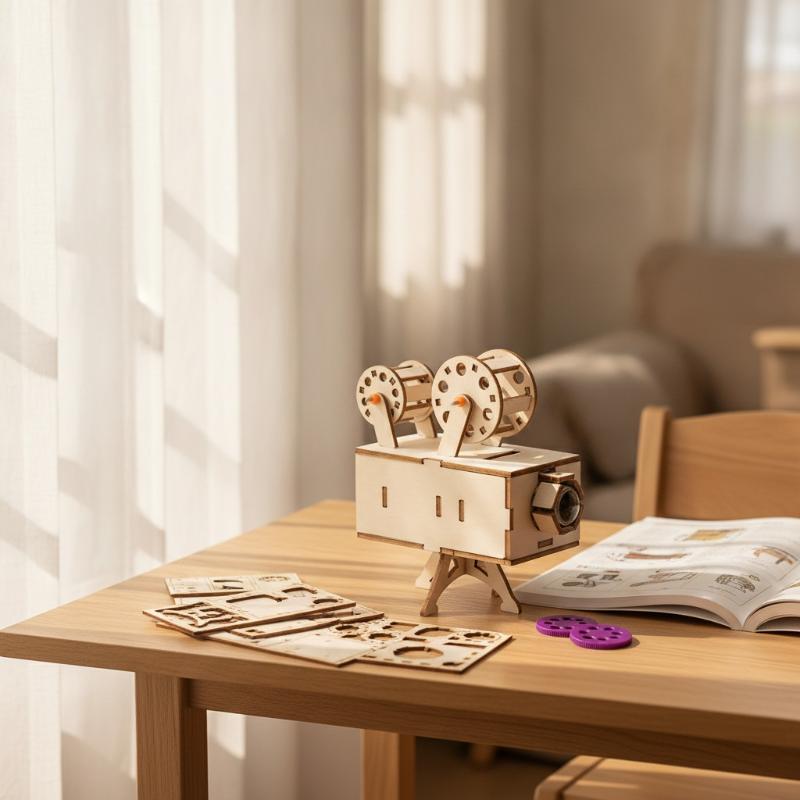 1 Set Wooden Film Projector DI - Kids Education Film ulasan dan harga