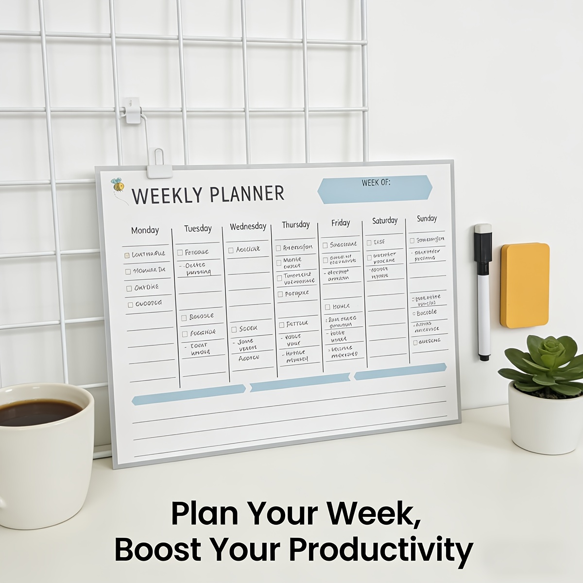 magnetic weekly planner board, - Magnetic Letter Board ulasan dan harga