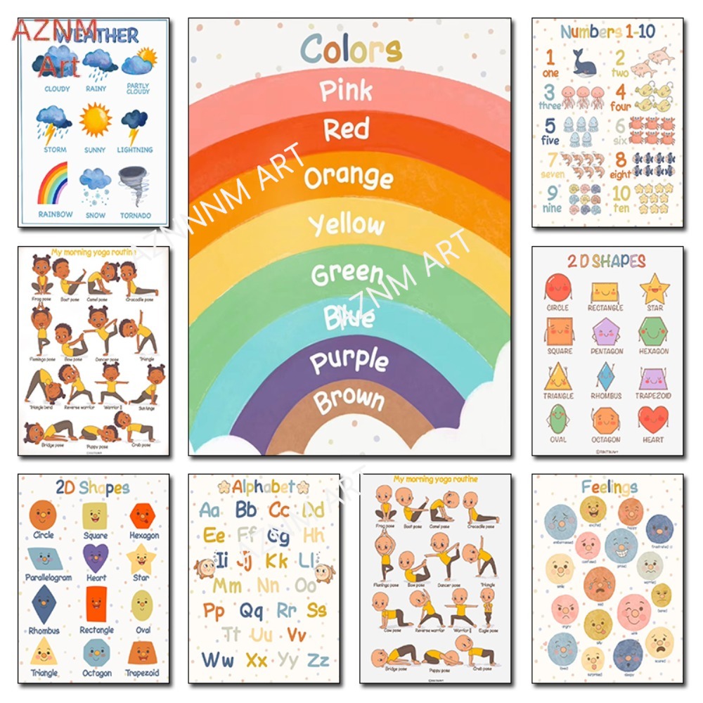 1PC ，Montessori Educational Ki - Kids Yoga Education ulasan dan harga