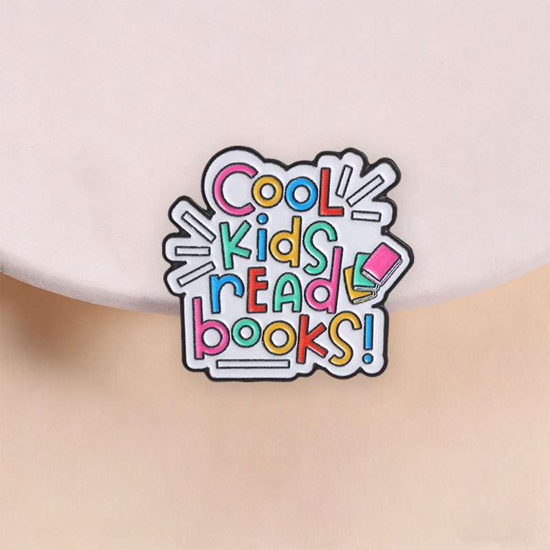 Cool Kids Read Books Enamel Pi - Inspirational Kids Education Quotes ulasan dan harga