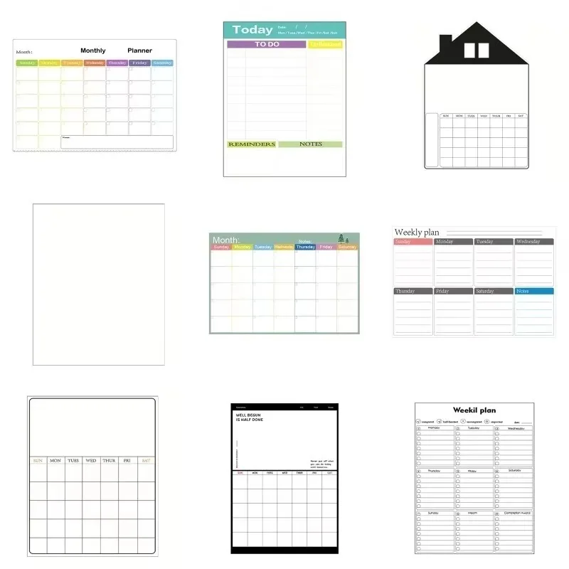 Fridge Magnetic Calendar Board - Magnetic Letter Board ulasan dan harga