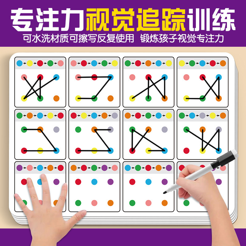 Visual Tracking Focus Training - Kids Education Card ulasan dan harga