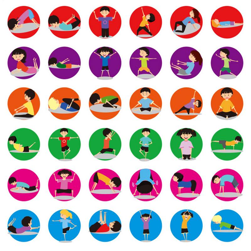 Exercise Dice For Kids Fun Kid - Kids Yoga Education ulasan dan harga