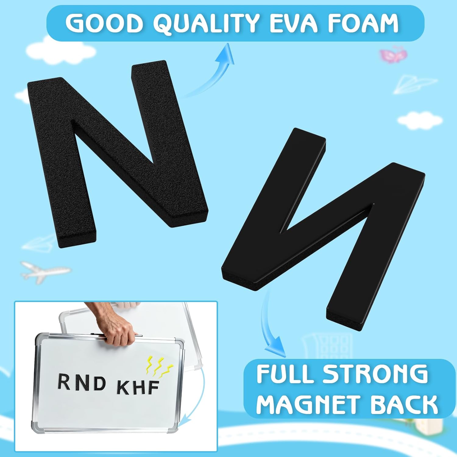 160pcs Decorative Magnetic EVA - Magnetic Letter Board ulasan dan harga
