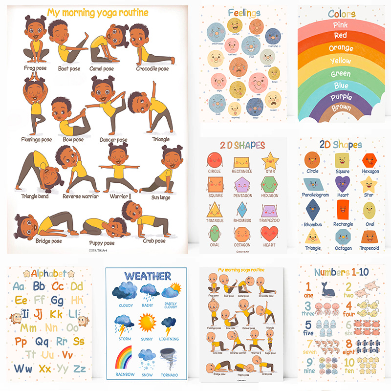 (2D canvas painting)  Montesso - Kids Yoga Education ulasan dan harga