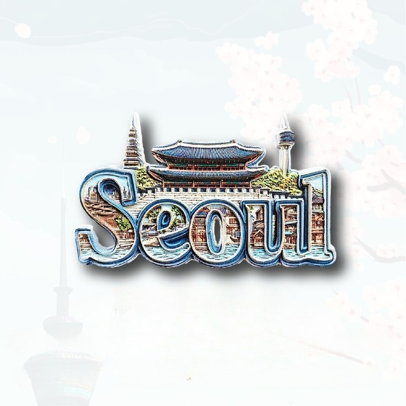 Seoul Gyeongbokgung & Namsan T - Magnetic Letter Board ulasan dan harga