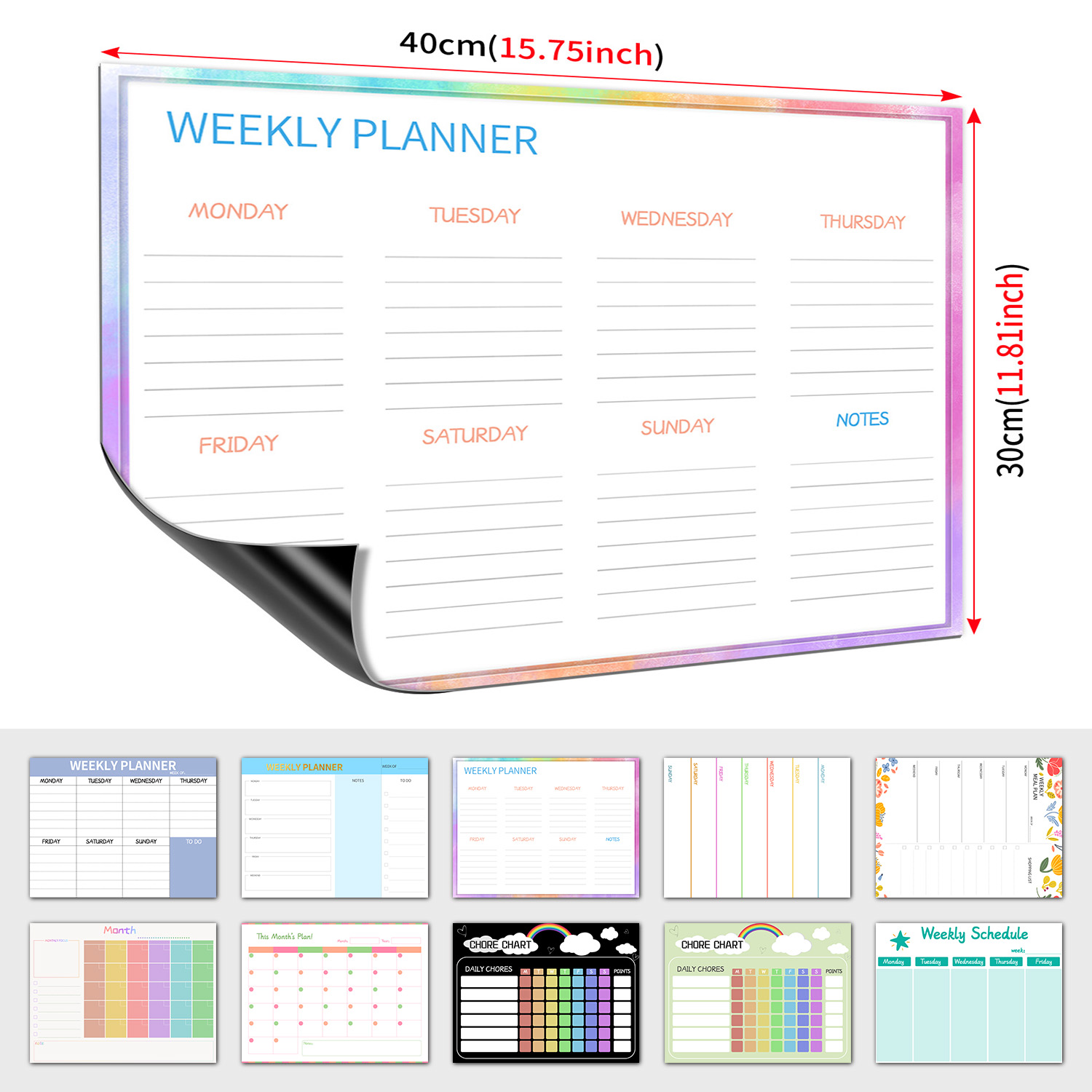 Magnetic Weekly Planner Fridge - Magnetic Letter Board ulasan dan harga