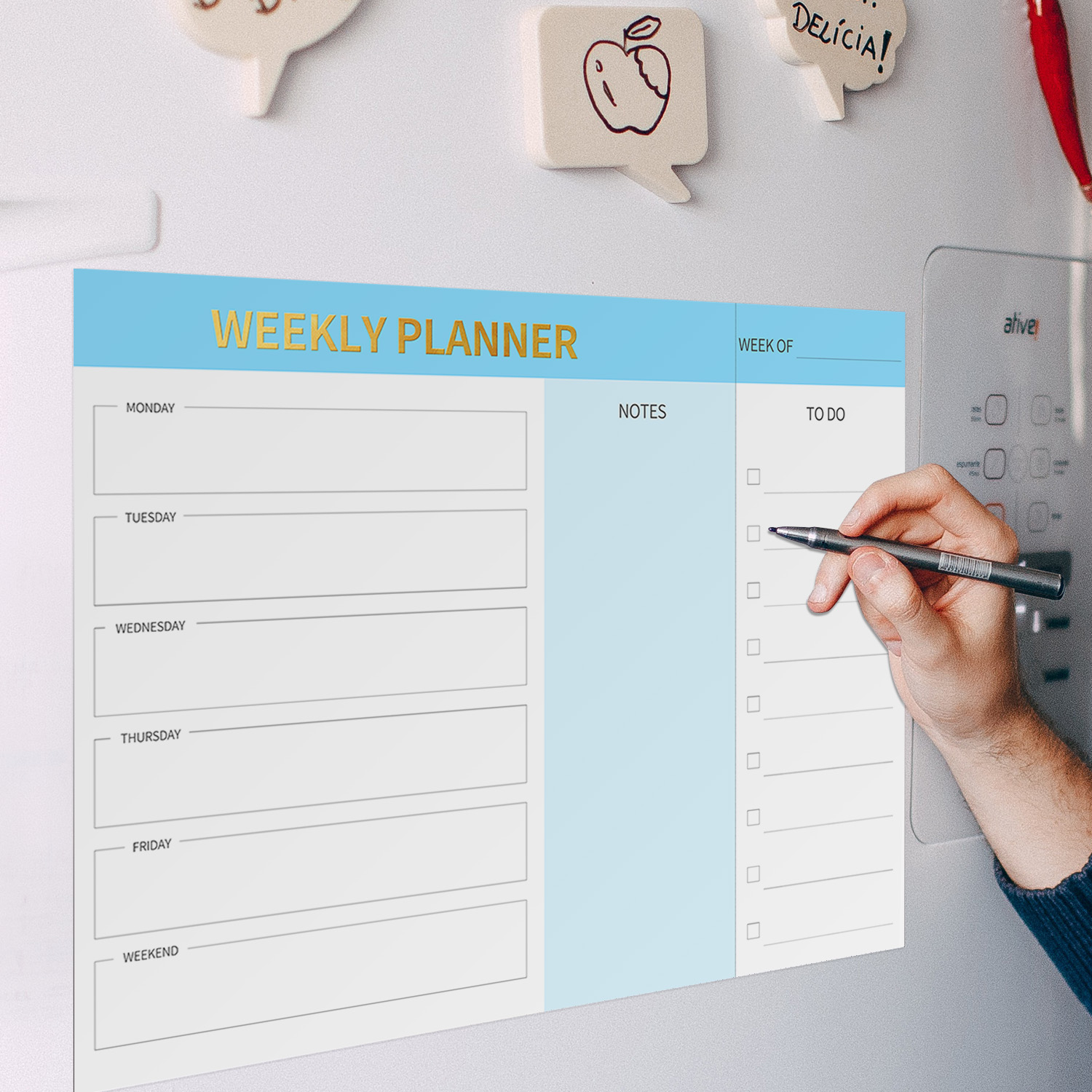Magnetic Weekly Planner Fridge - Magnetic Letter Board ulasan dan harga
