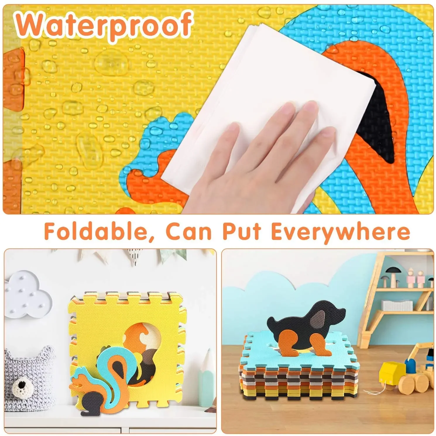 Animal Pattern Baby Play Mat P - Kids Yoga Education ulasan dan harga